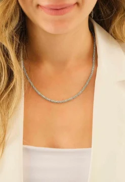 Collier Königskette klassisch Weissgold 750, 2.5mm, 60cm