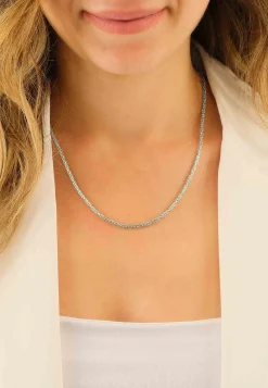 Collier Königskette klassisch Weissgold 750, 2mm, 45cm