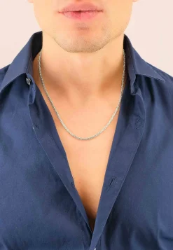 Collier Königskette klassisch Weissgold 750, 2mm, 45cm