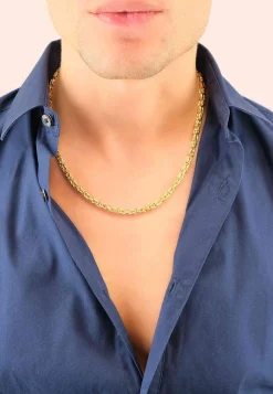 Collier Königskette klassisch Gelbgold 750, 4mm, 45cm