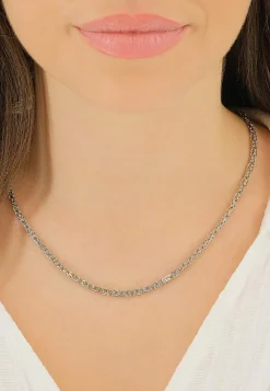 Collier Königskette Weissgold 750, 2.9mm, 45cm