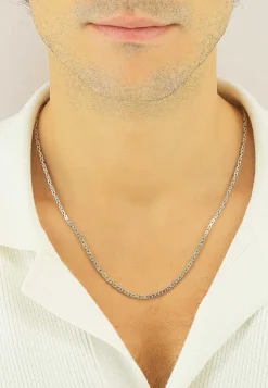 Collier Königskette Weissgold 750, 2.3mm, 45cm