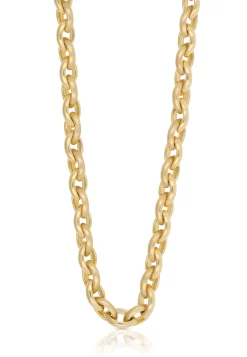 Collier Navette Gelbgold 750, 48cm, 9.5mm