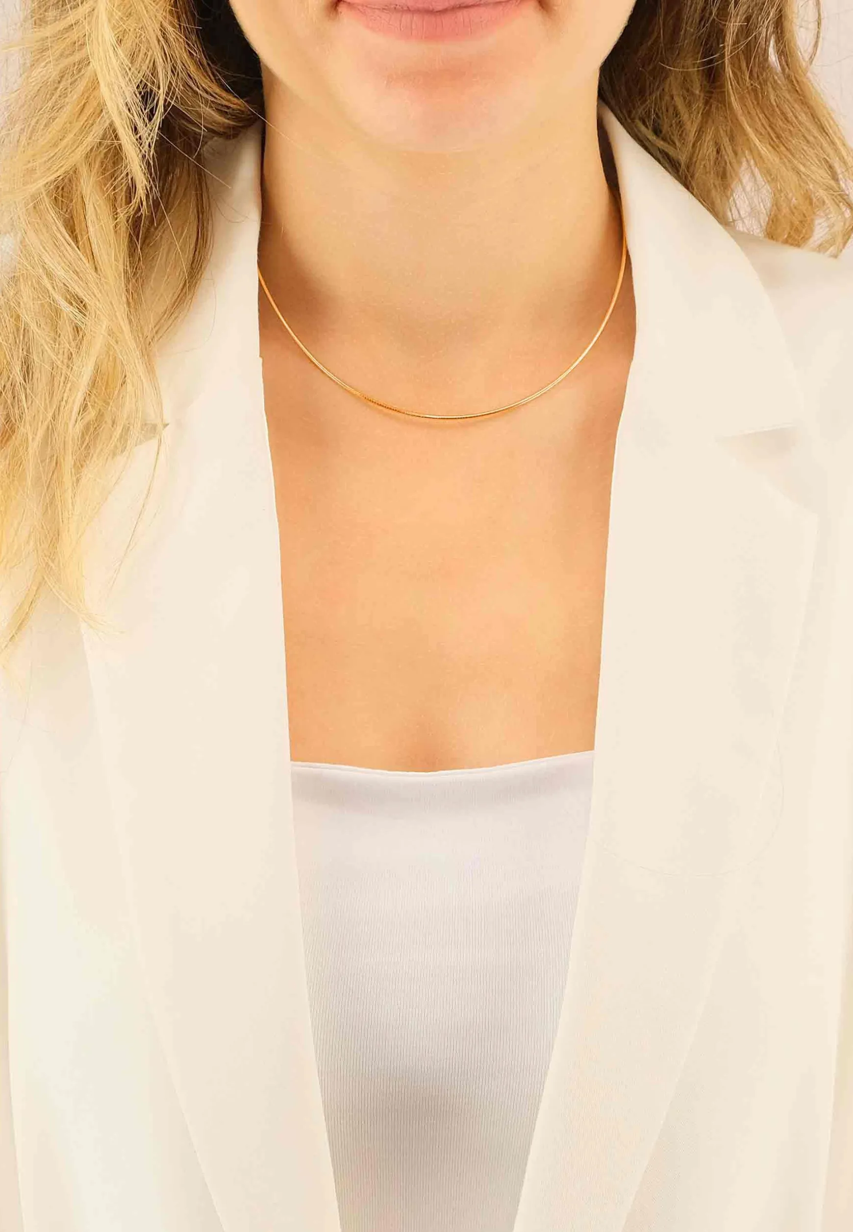 Collier Omega Glied Rotgold 750, 1.4mm, 50cm