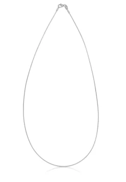 Collier Omega Glied Weissgold 750, 1mm, 45cm