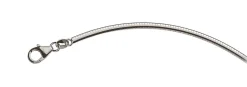 Collier Omega Glied Weissgold 750 Double Face matt/glanz 2.5mm, 40cm
