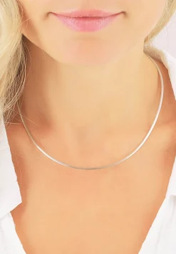 Collier Omega Glied Weissgold 750, 1.9mm, 42cm