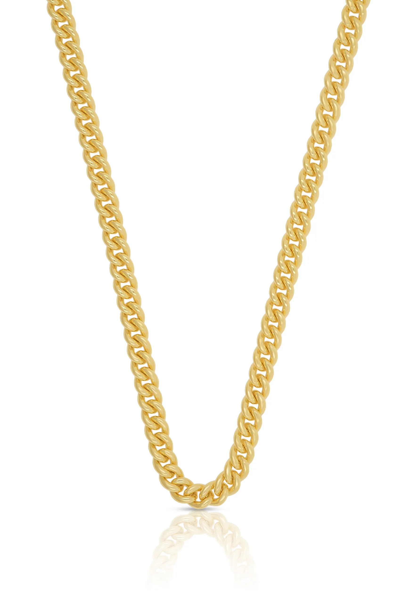 Collier Panzer Gelbgold 750, 4mm, 45cm