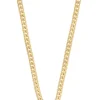 Collier Panzer Gelbgold 750, 4mm, 45cm