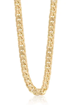 Collier Panzer Gelbgold 750, 7mm, 45cm