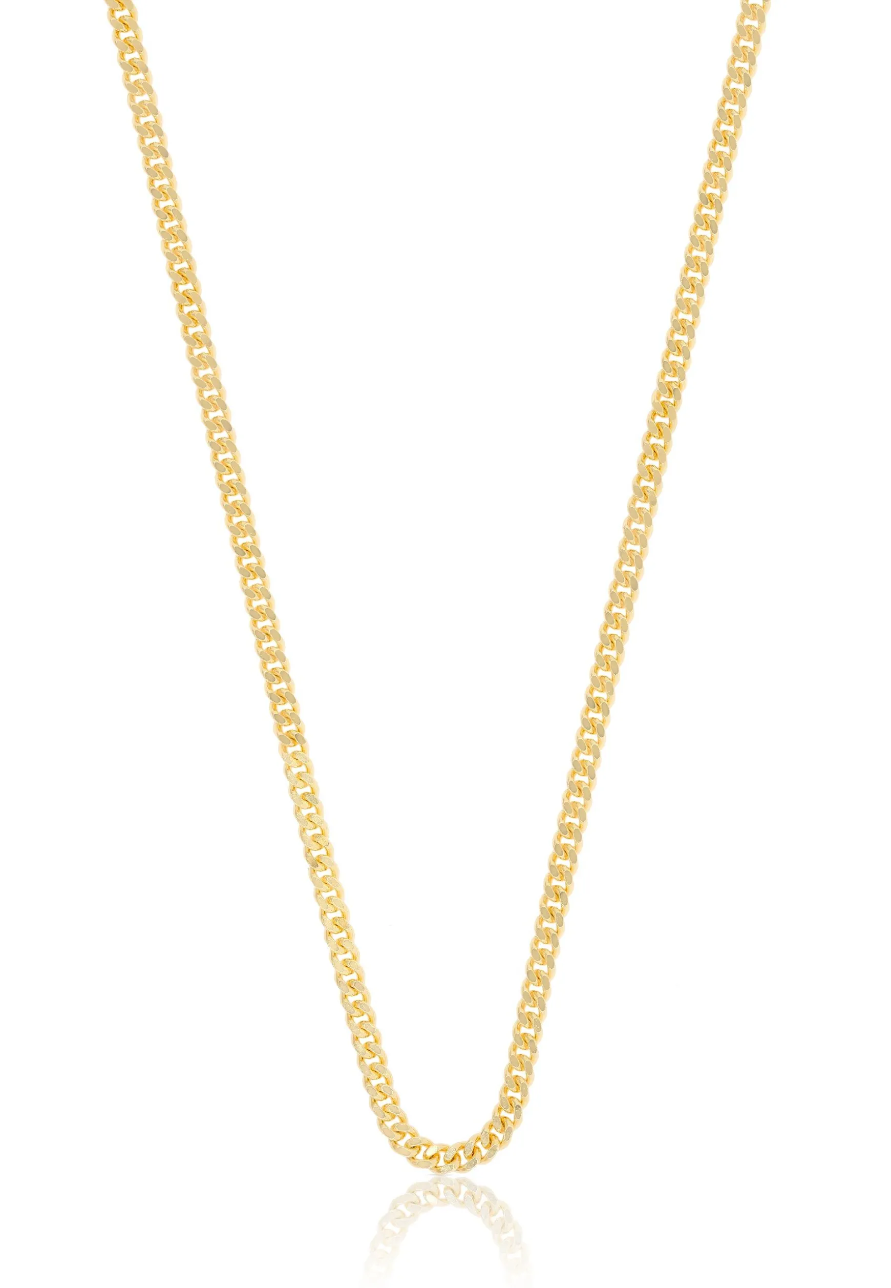 Collier Panzer Gelbgold 375, 2.1mm, 55cm