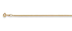Collier Panzer Gelbgold 375, 1.8mm, 38cm