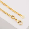 Collier Panzer Gelbgold 750, 2.4mm, 45cm