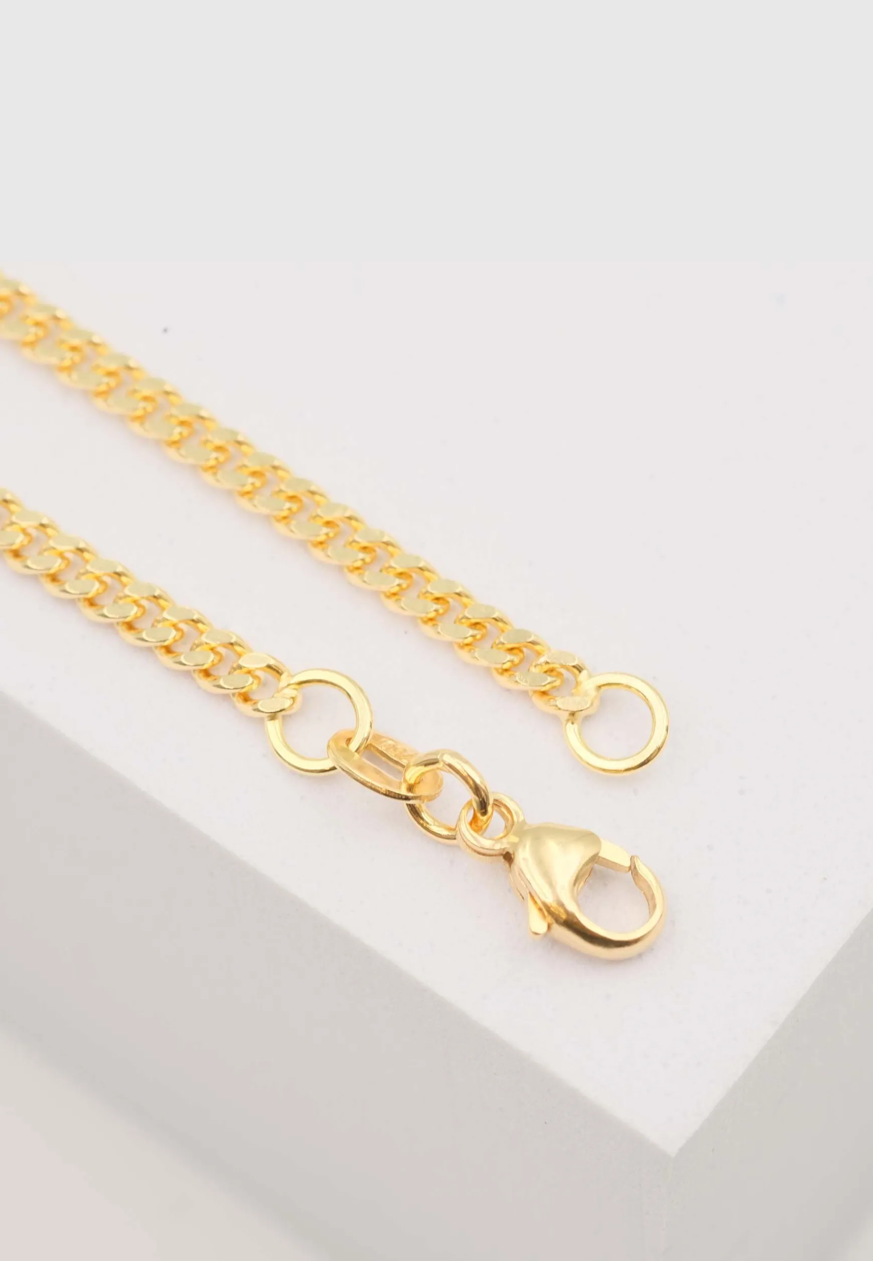 Collier Panzer Gelbgold 750, 2.8mm, 45cm