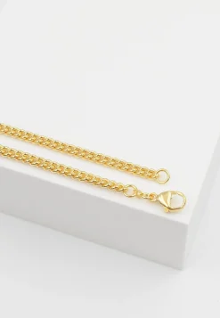 Collier Panzer Gelbgold 750, 4mm, 45cm