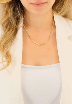 Collier Panzer Gelbgold 750, 3.4mm, 45cm