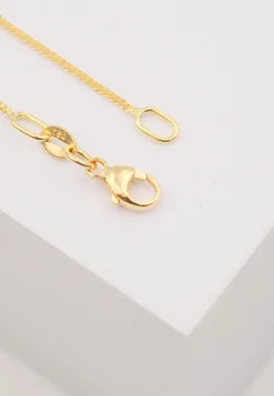 Collier Panzer Gelbgold 750, 1mm, 45cm