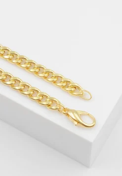 Collier Panzer Gelbgold 750, 6mm, 45cm