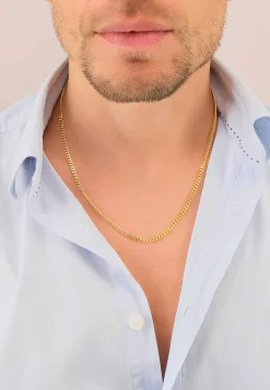 Collier Panzer Gelbgold 750, 3.5mm, 60cm