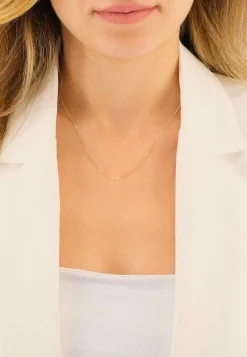 Collier Panzer Gelbgold 750, 1mm, 42cm