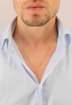 Collier Panzer Gelbgold 750, 1.8mm, 45cm