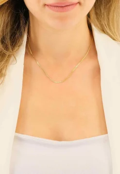 Collier Panzer Gelbgold 750, 1.7mm, 55cm