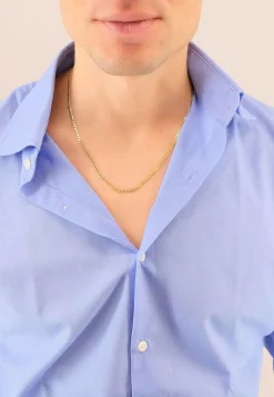 Collier Panzer Gelbgold 750, 3.1mm, 55cm