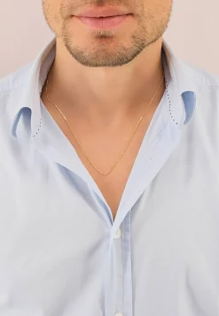 Collier Panzer Gelbgold 750, 1mm, 38cm