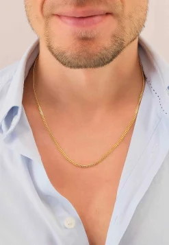 Collier Panzer Gelbgold 750, 2.6mm, 45cm