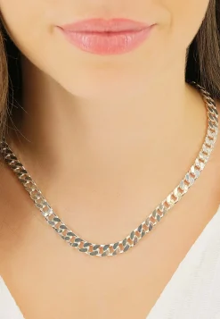 Collier Panzer Silber 925, 7mm, 60cm