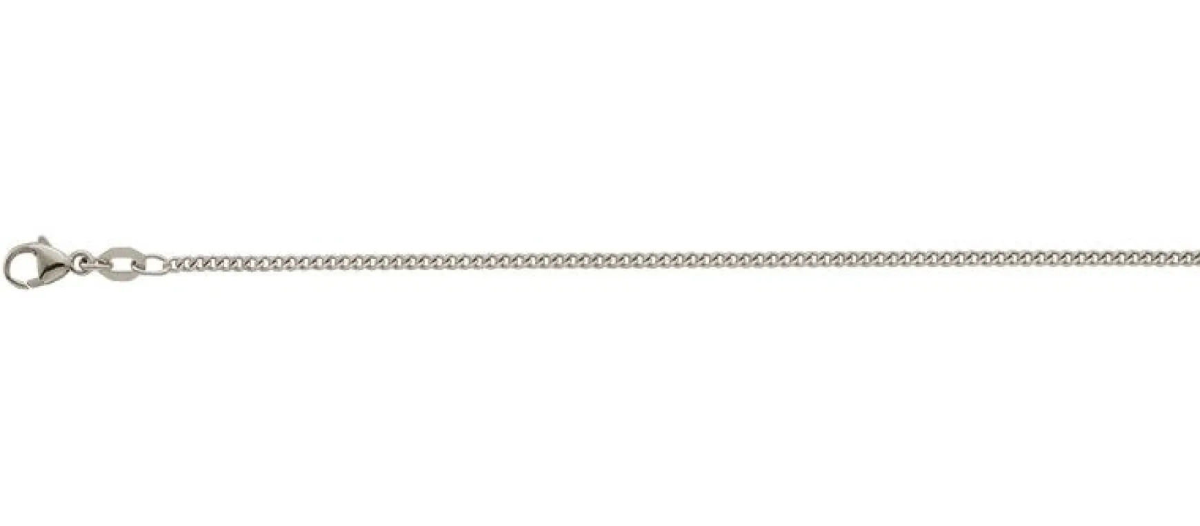 Collier Panzer Weissgold 750, 1.7mm, 55cm