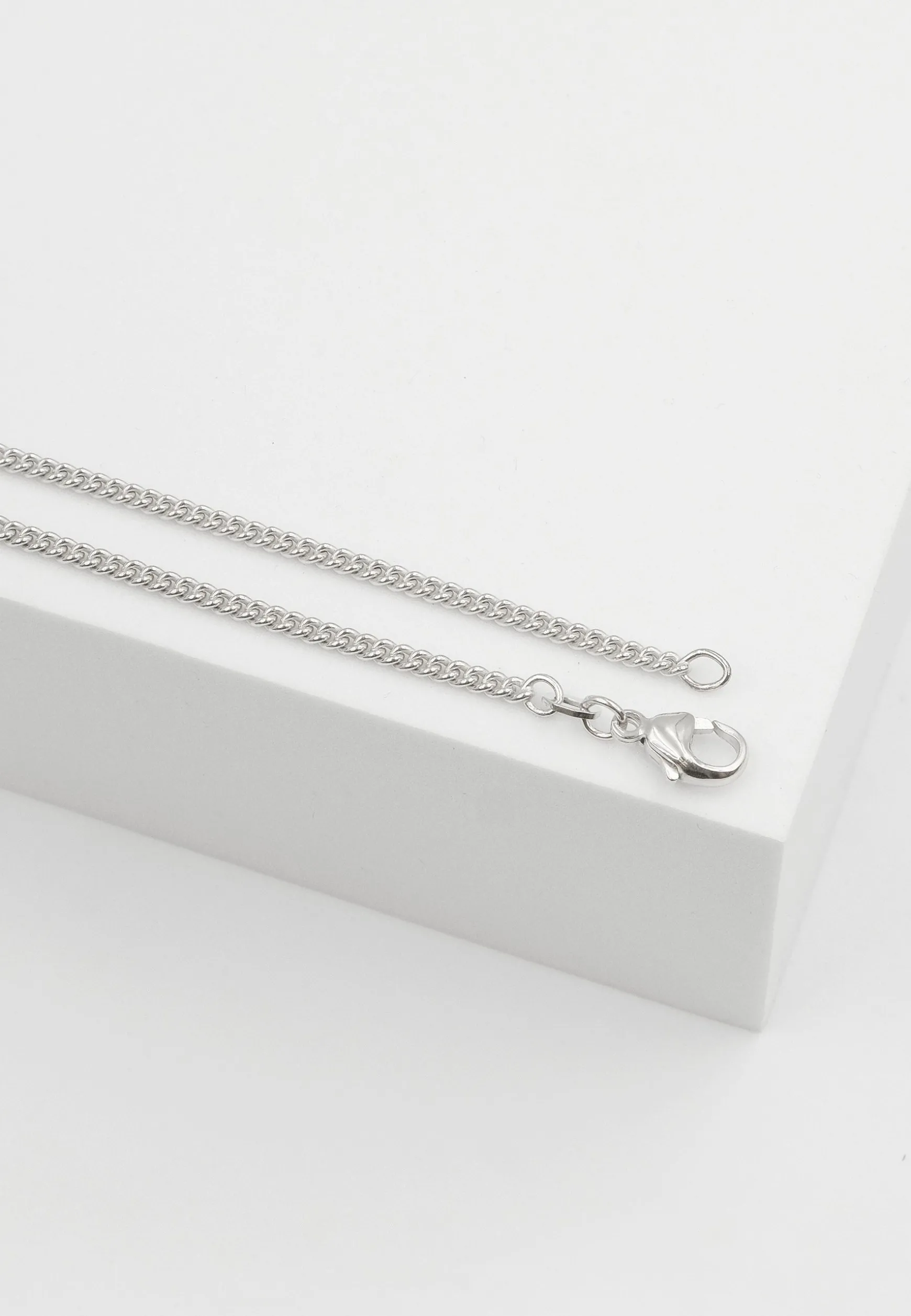 Collier Panzer Weissgold 750, 2.4mm, 45cm