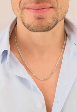 Collier Panzer Weissgold 750, 2.7mm, 45cm