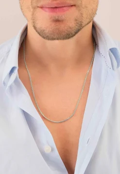 Collier Panzer Weissgold 750, 2.1mm, 55cm