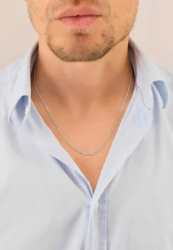 Collier Panzer Weissgold 750, 1.6mm, 55cm