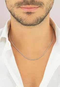 Collier Panzer Weissgold 750, 2.4mm, 45cm