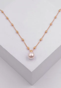 Collier Roségold 750 Akoya Perle 8-8.5mm