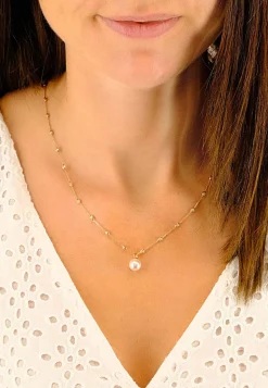 Collier Roségold 750 Akoya Perle 8-8.5mm