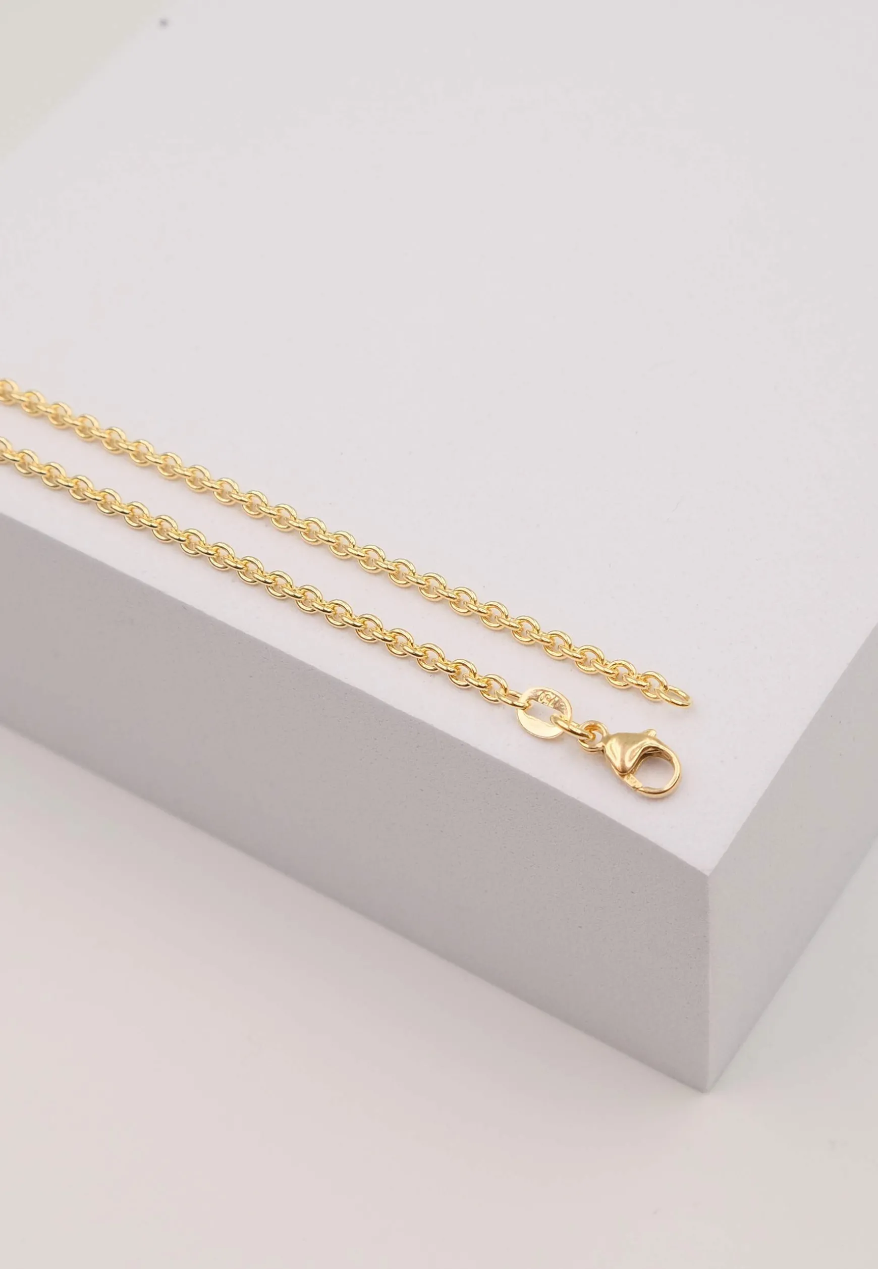 Collier Rundanker Gelbgold 750, 2.3mm, 60cm