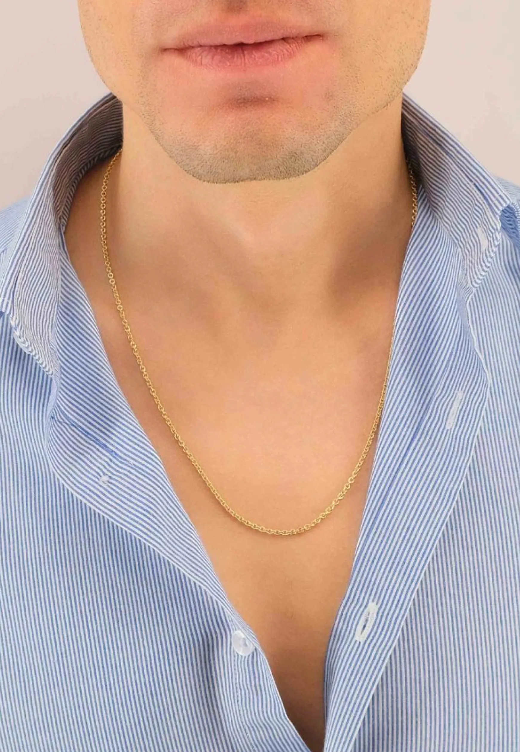 Collier Rundanker Gelbgold 750, 2.3mm, 60cm