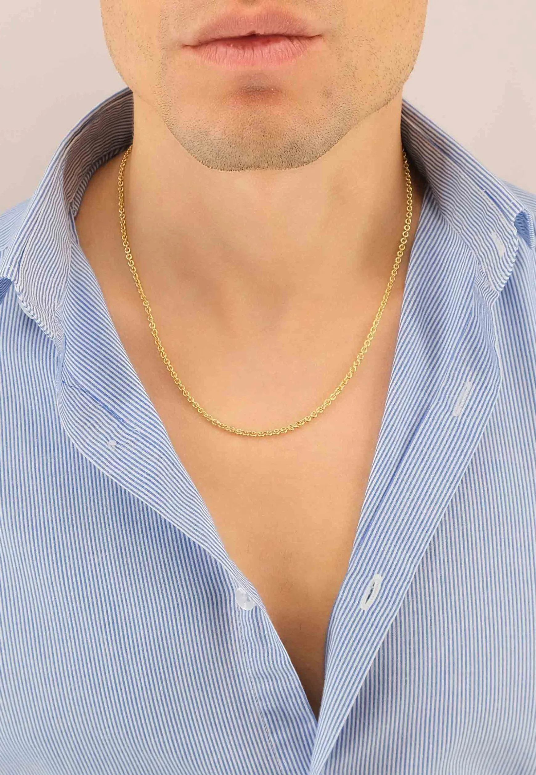 Collier Rundanker Gelbgold 750, 2.7mm, 45cm