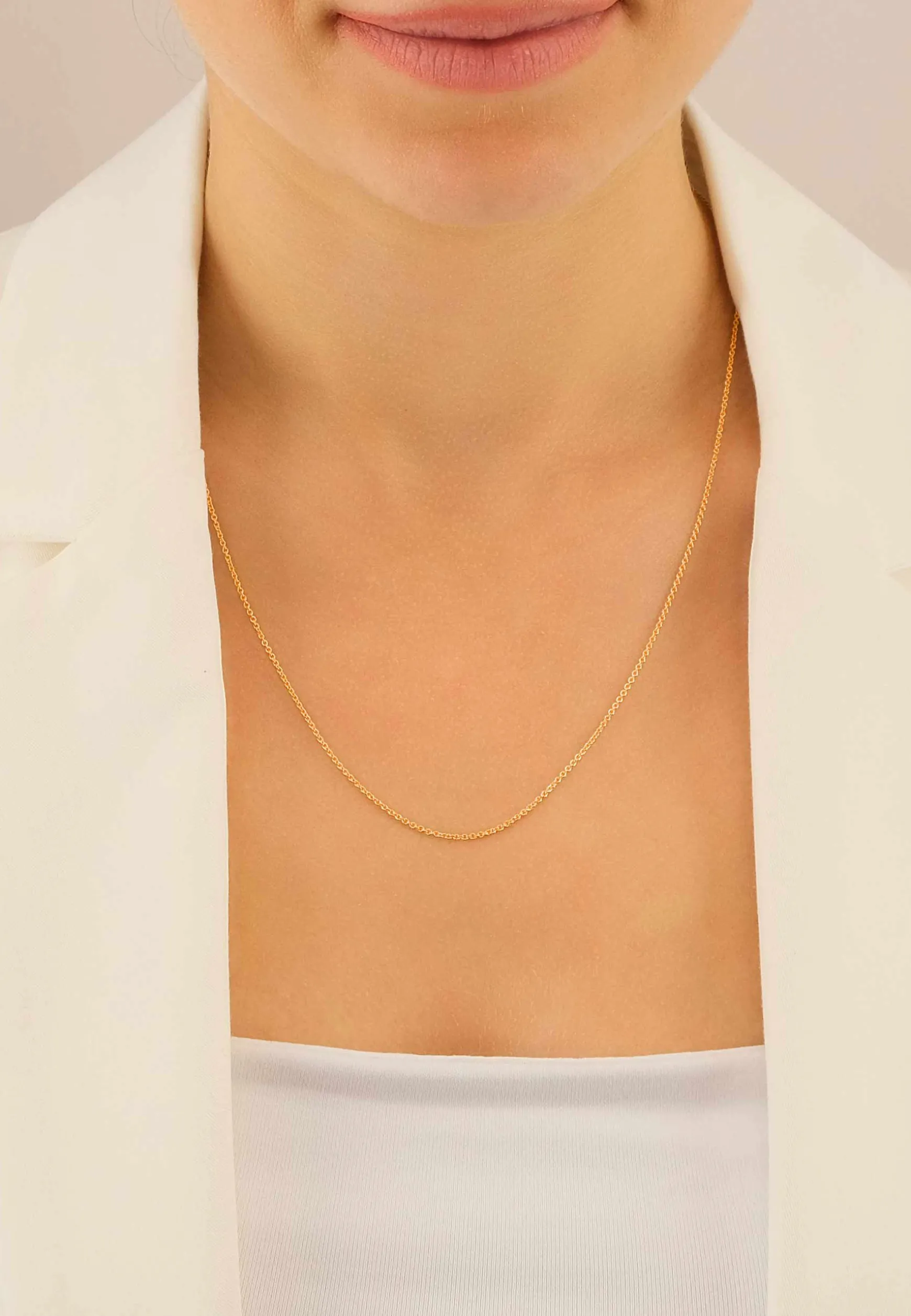 Collier Rundanker Rotgold 750, 1.3mm, 45cm