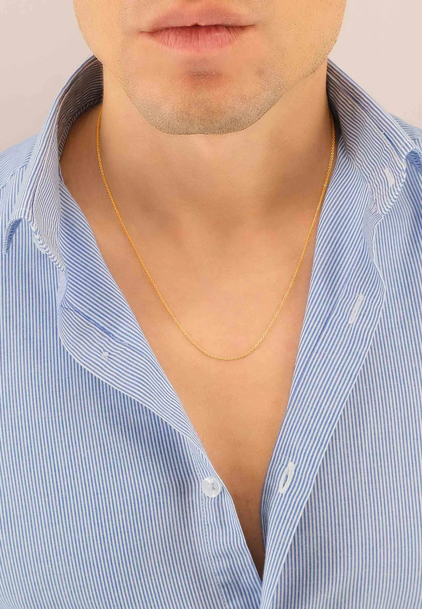 Collier Rundanker Rotgold 750, 1.3mm, 45cm