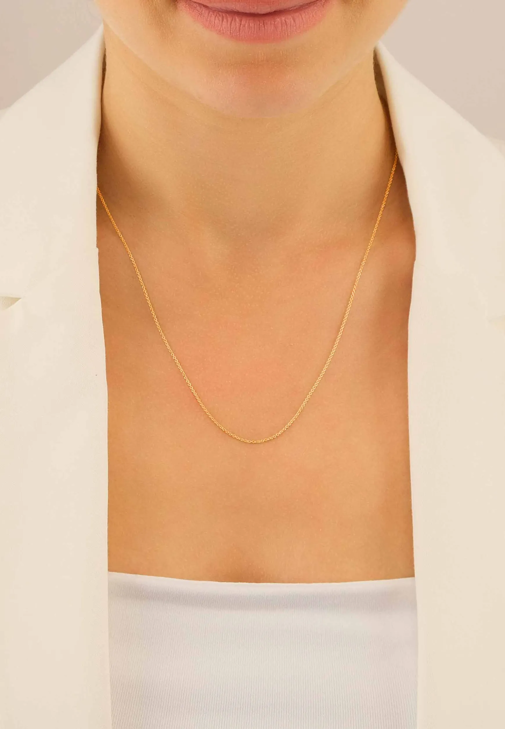 Collier Rundanker Rotgold 750, 1.1mm, 42cm