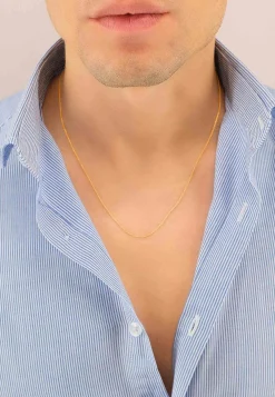 Collier Rundanker Rotgold 750, 1.1mm, 42cm