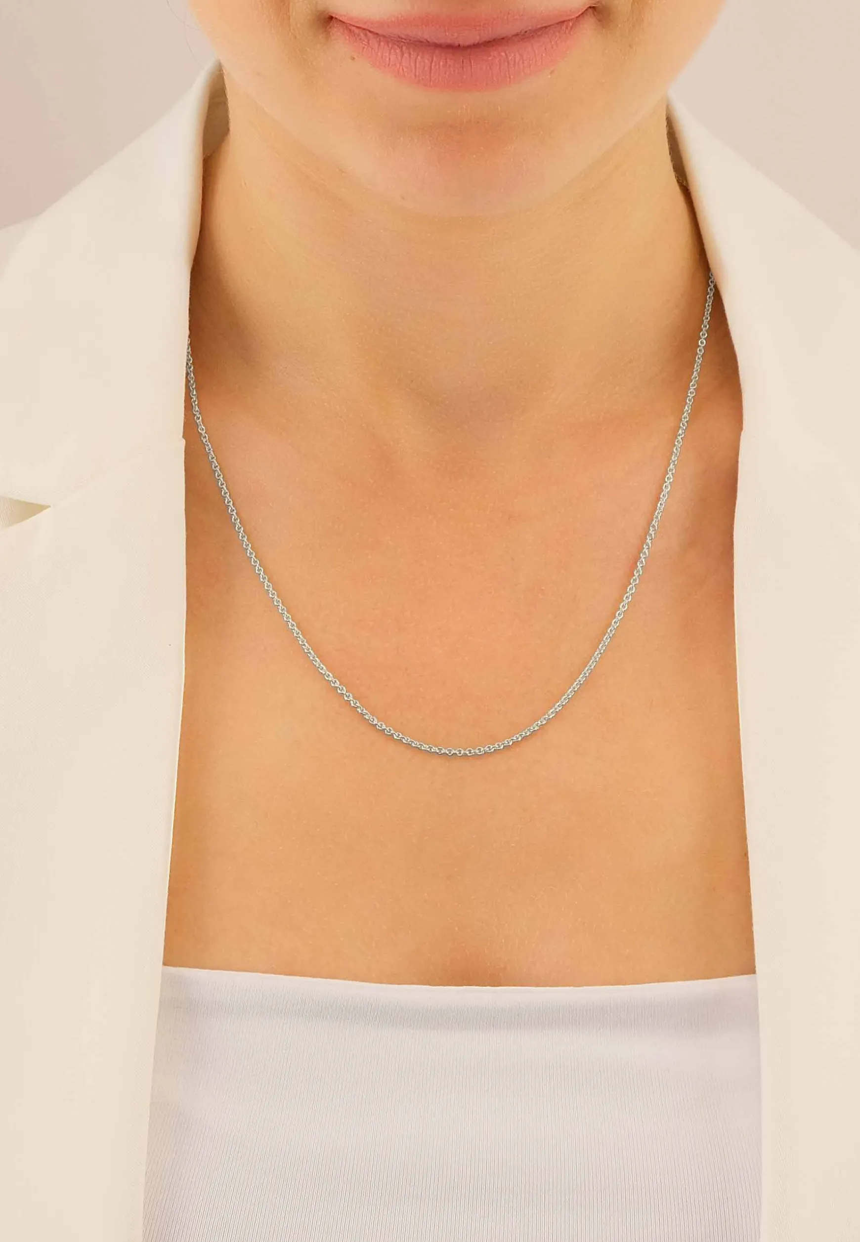 Collier Rundanker Weissgold 750, 1.7mm, 38cm