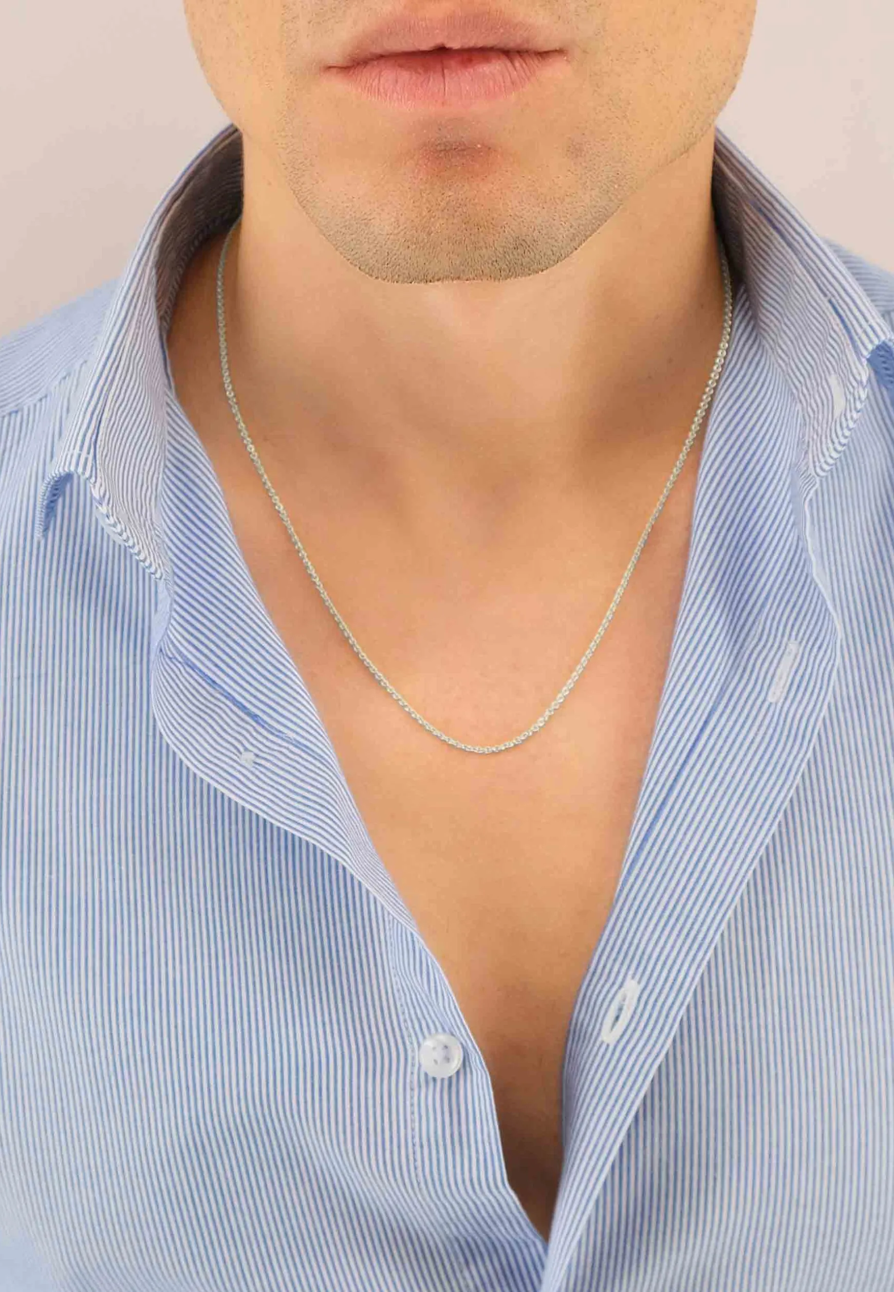 Collier Rundanker Weissgold 750, 1.7mm, 38cm