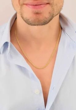 Collier Rundpanzer Gelbgold 750, 2.8mm, 50cm