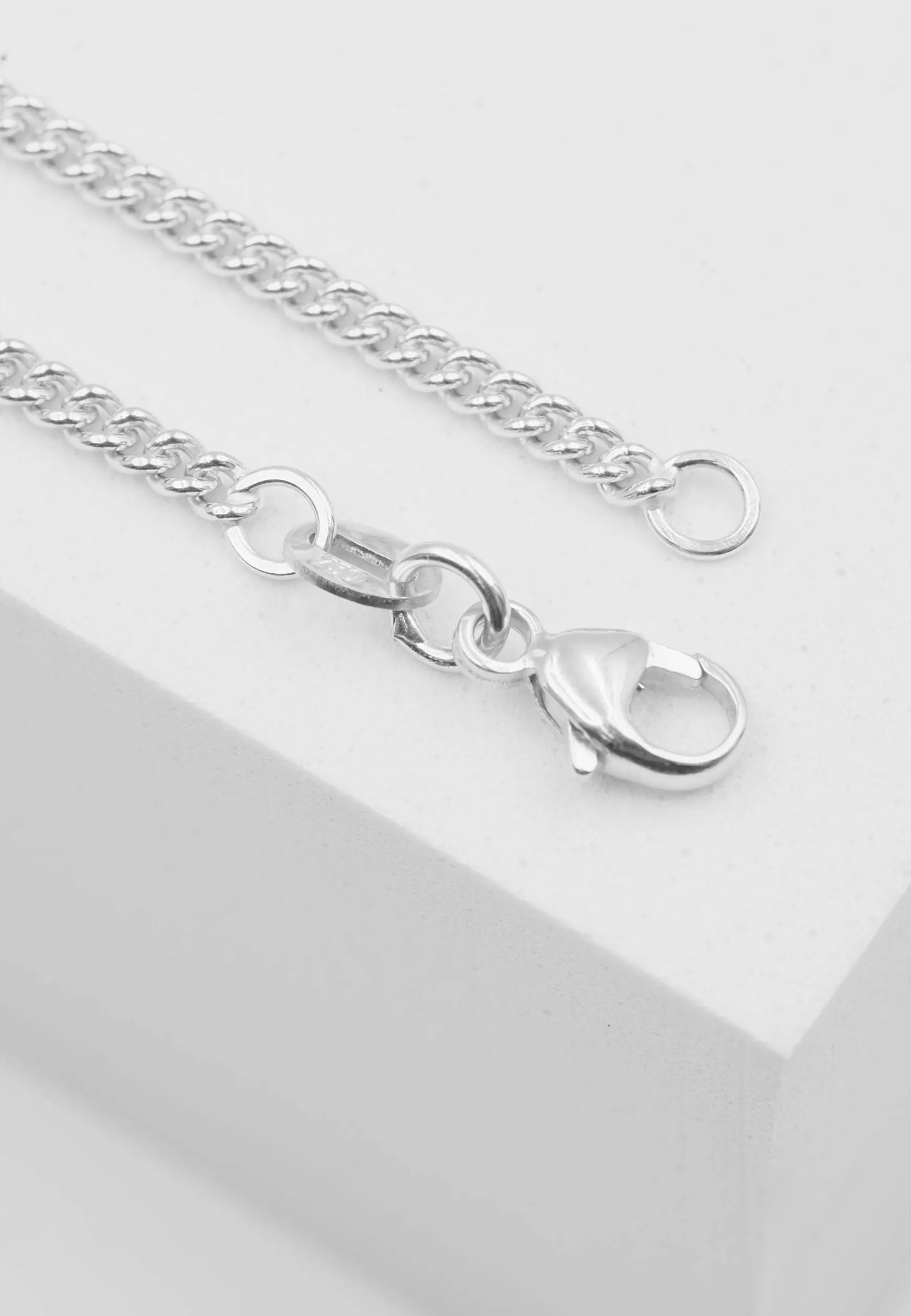 Collier Rundpanzer Weissgold 750, 2.1mm, 42cm