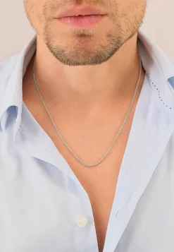 Collier Rundpanzer Weissgold 750, 2.1mm, 42cm